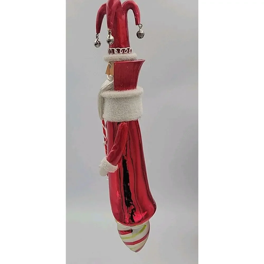 Dept 56 Nutcracker Suite Treats Santa Glass Ornament In Box 2012 Retired 4026433